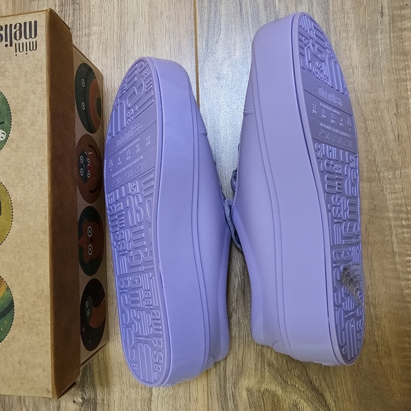Mini Melissa Street lilac sneakers, size US 4 - Picture 3 of 6